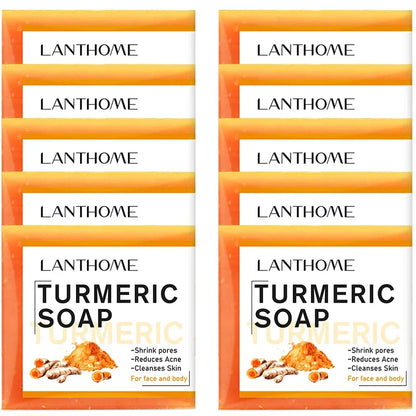 Skorter | Turmeric Soap Facial Cleansing Anti Acne Remove Pimples Dark Spots