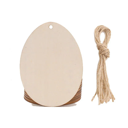 Skorter | 10 pieces DIY Easter egg wood slices