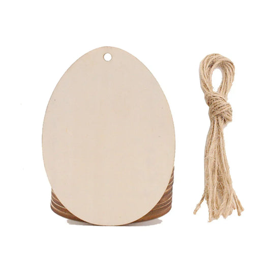 Skorter | 10 pieces DIY Easter egg wood slices