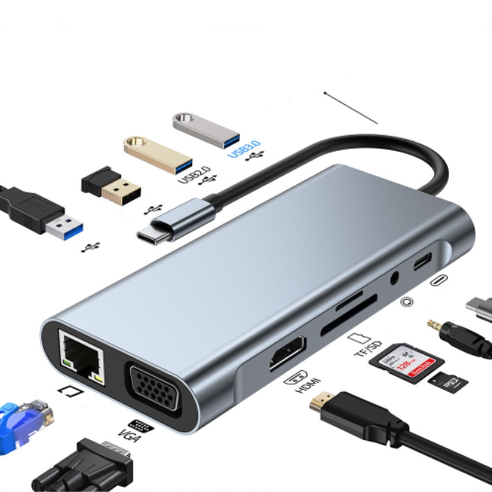 Skorter | Thunderbolt 3 USB-C Hub with HDMI, PD, SD/TF for MacBook Air M1 and iPad Pro