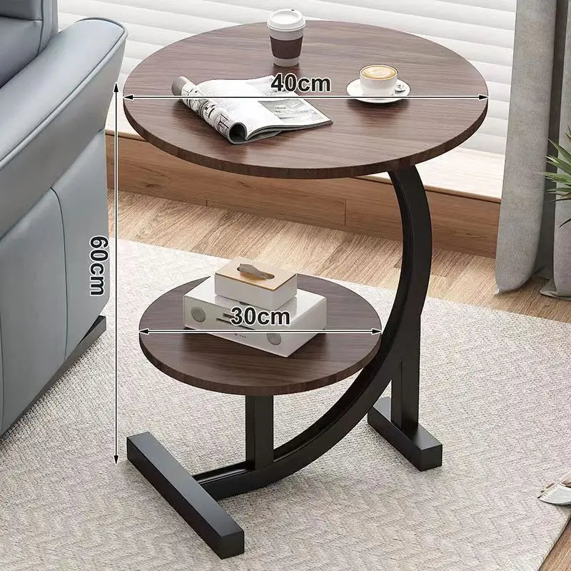 Skorter | CasaLune Luxury Two-Tier Portable Side Table – Compact, Modern & Functional Design