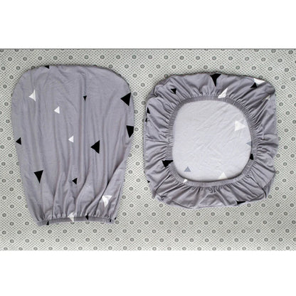 Skorter | 2-piece Split Office Rose Chair Covers