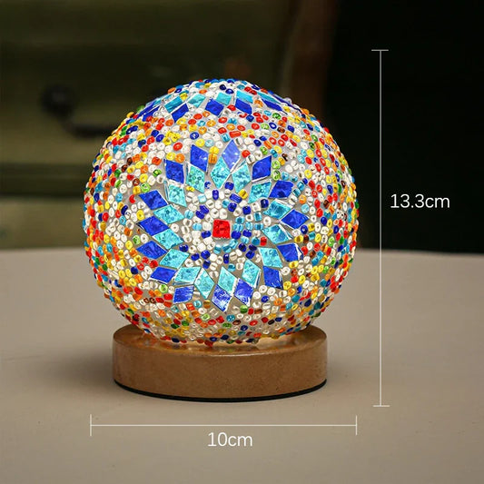 Skorter | BohoGlow - LED Desk Lamp in Bohemian Style – Dimmable, Vintage Appearance