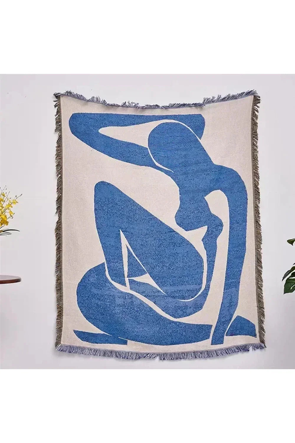 Skorter | Abstract Blue Muse Blanket