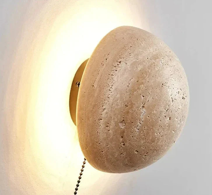 Skorter | MarbleGlow - Half-Round Stone Wall Lamp