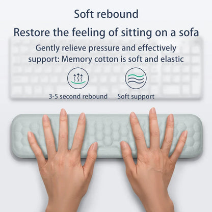 Skorter | Ergonomic Memory Foam Wrist Rest Mouse Pad - Office Typing & Notebook Support