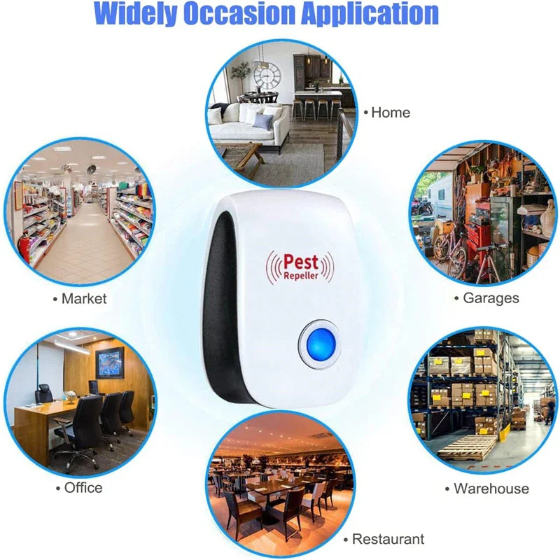 Skorter | Pest Reject Ultrasonic Mouse Cockroach Repellent Insects Rats Spiders Mosquito Killers Pest Control Household Unwanted Animals