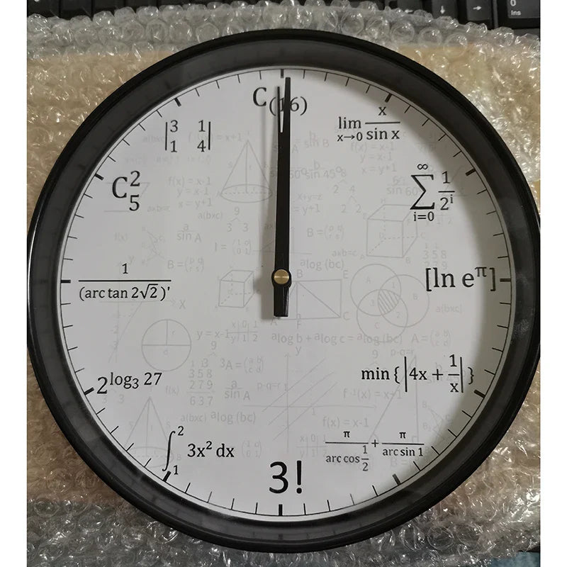 Skorter | ChalkBoard - Mathematical Formulas Wall Clock for Stylish Decoration