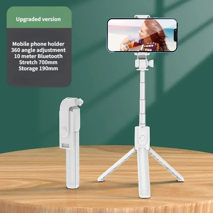 Skorter | Wireless Selfie Stick Tripod with Light, Bluetooth Remote for iPhone, TikTok Live Streaming