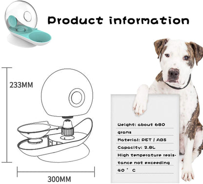 Skorter | AquaPoes Fountain – Automatic Drinking Fountain for Cats and Dogs with Stainless Steel Reservoir