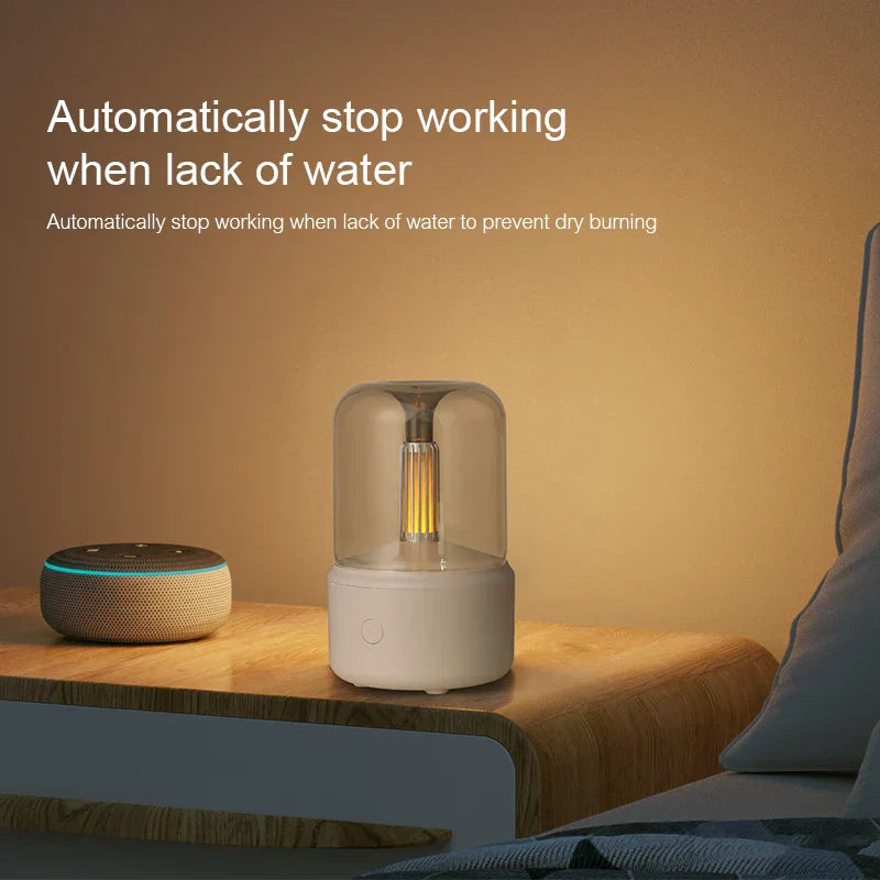 Skorter | Retro Aroma Diffuser with Night Light - USB Essential Oil Air Humidifier for Home and Office