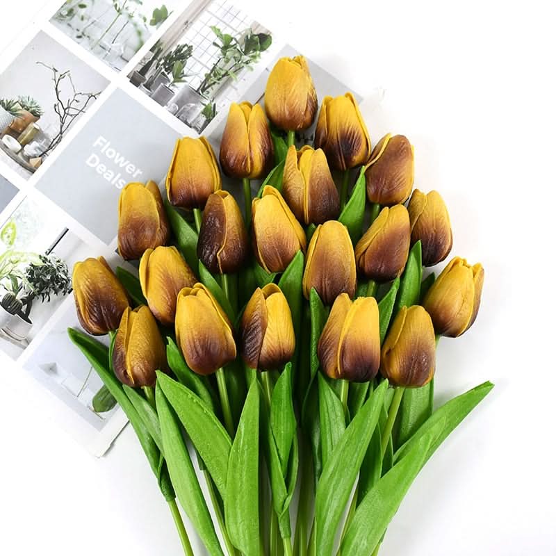 Skorter | Artificial Tulip Bouquet with Realistic Lifelike Flowers