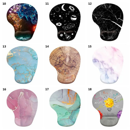 Skorter | Ergonomic Silicone Wrist Rest Mouse Pad - Non-Slip Hand Support for Desktop & Laptop Gaming