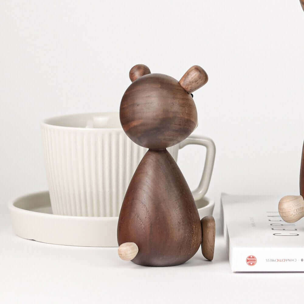 Skorter | Danish Wood Brown Bear Family Ornaments