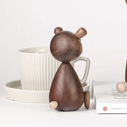 Skorter | Danish Wood Brown Bear Family Ornaments