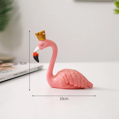 Skorter | Nordic Flamingo Figurine Figure Statue Sculpture Living Room Office Wedding Party Ornaments Home Decor Decoration Accessories
