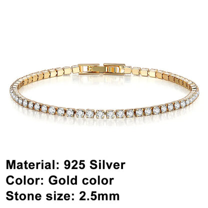 Skorter | Tennis Bracelet – Shine with Attitude: Elegance in Sterling Silver and Hip-Hop Flair!