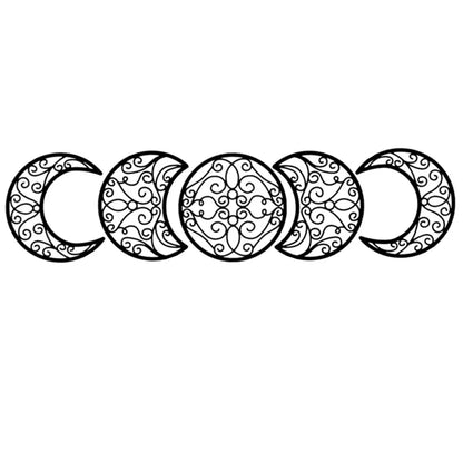 Skorter | Black Moon Phases Wall Hanging