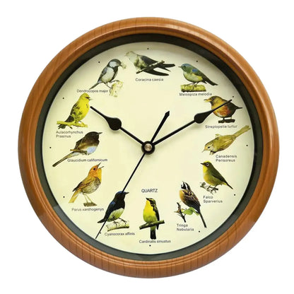 Skorter | VogelZang - 10 Inch Singing Bird Wall Clock for Stylish Home Decor