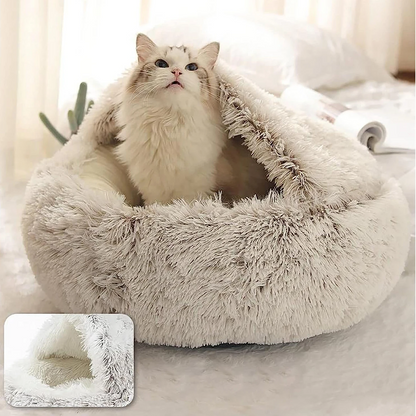Skorter | Cozy Cave Pet Bed | Calming & Comfortable Dog Bed for Deep Relaxation