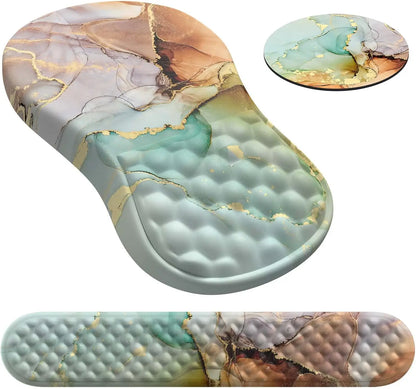 Skorter | Ergonomic Memory Foam Mouse Pad with Wrist Rest - Pain Relief Support