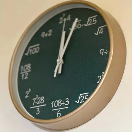 Skorter | ChalkBoard - Mathematical Formulas Wall Clock for Stylish Decoration