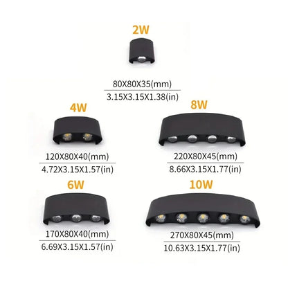 Skorter | Modern belysning, inomhus eller utomhus: Den mångsidiga LED-vägglampan