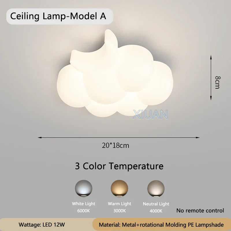 Skorter | WhiteCloud - Modern LED Wall Lamp for Children's Room and Bedroom