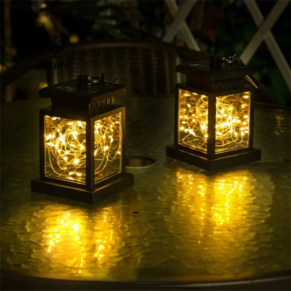 Skorter | Solar LED Lantern with Fairy Lights – Decorative Garden Lamp for Outdoors and Terrace