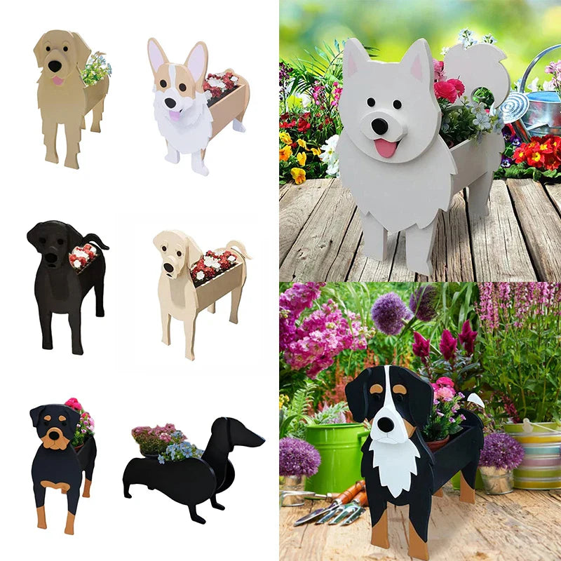 Skorter | Flower pot - Pawsome - Dog plant container - Various breeds