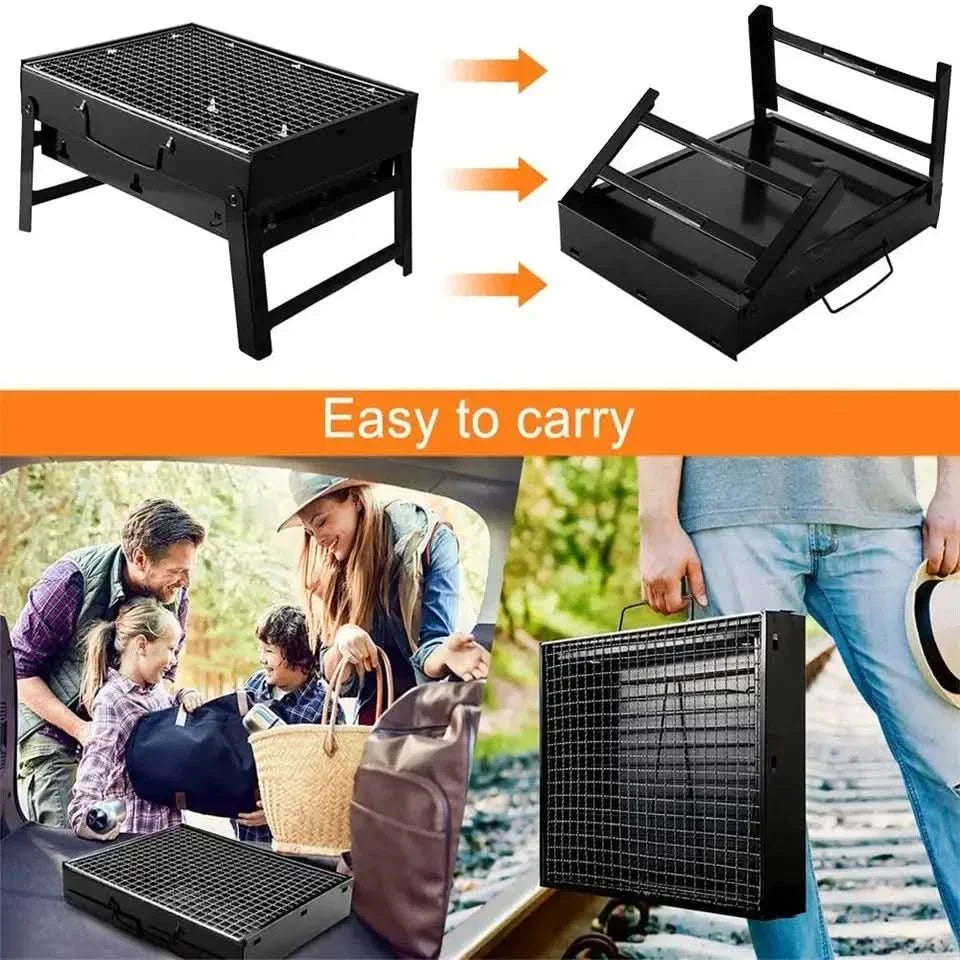 Skorter | CampFlare Charcoal Grill – Compact & robust for grilling on the go