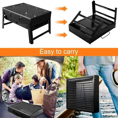 Skorter | CampFlare Charcoal Grill – Compact & robust for grilling on the go