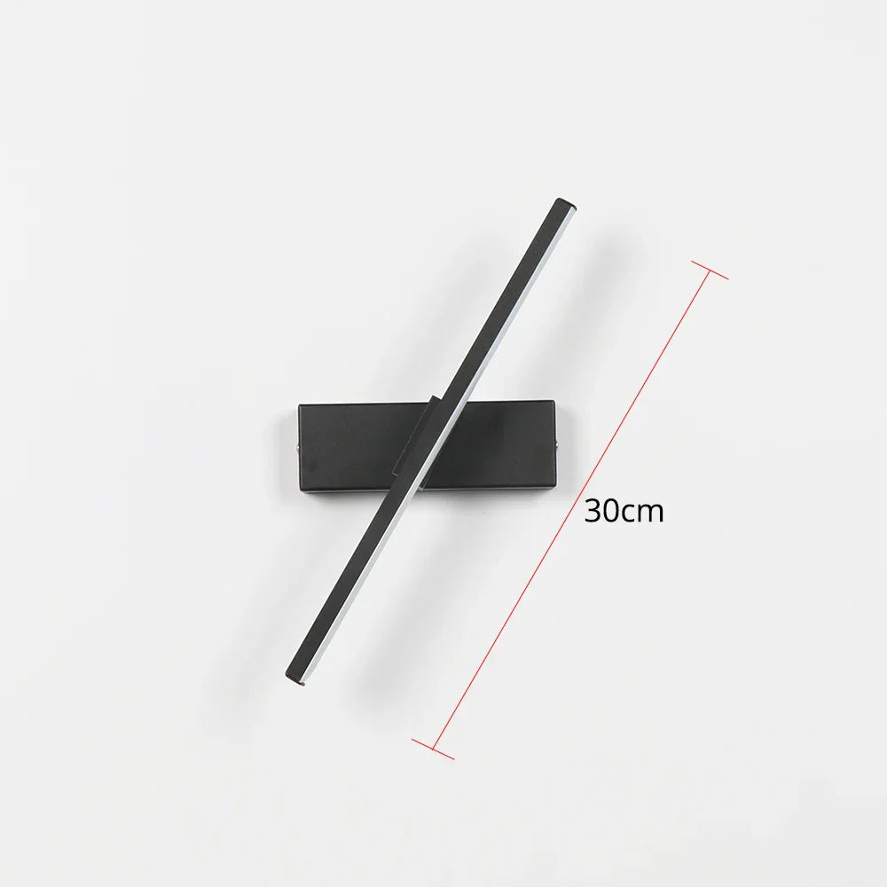 Skorter | Modern roterande sänglampa för sovrummet - Justerbar LED-vägglampsockel