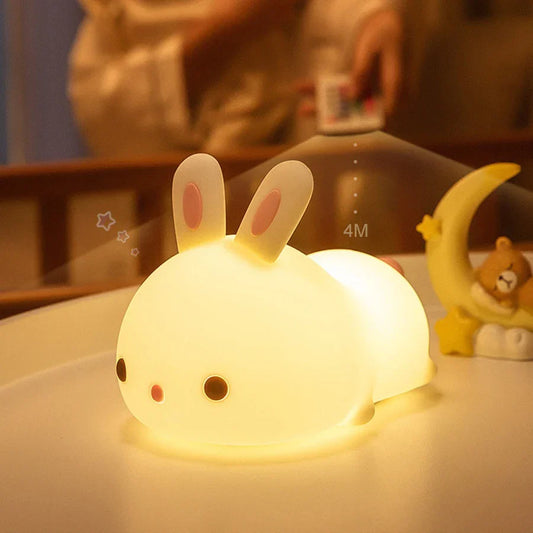 Skorter | Rabbit Silicone Night Light - Touch Nightstand Lamp