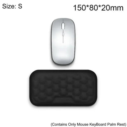 Skorter | Ergonomic Memory Foam Wrist Rest Mouse Pad - Office Typing Support Desk Mat