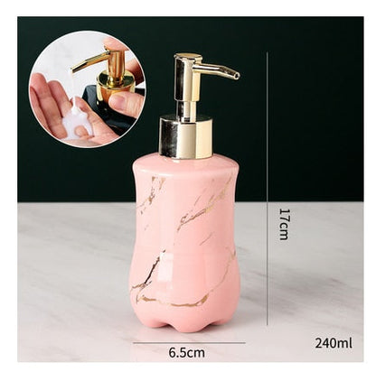 Skorter | Elegant solid marble soap dispenser for the bathroom
