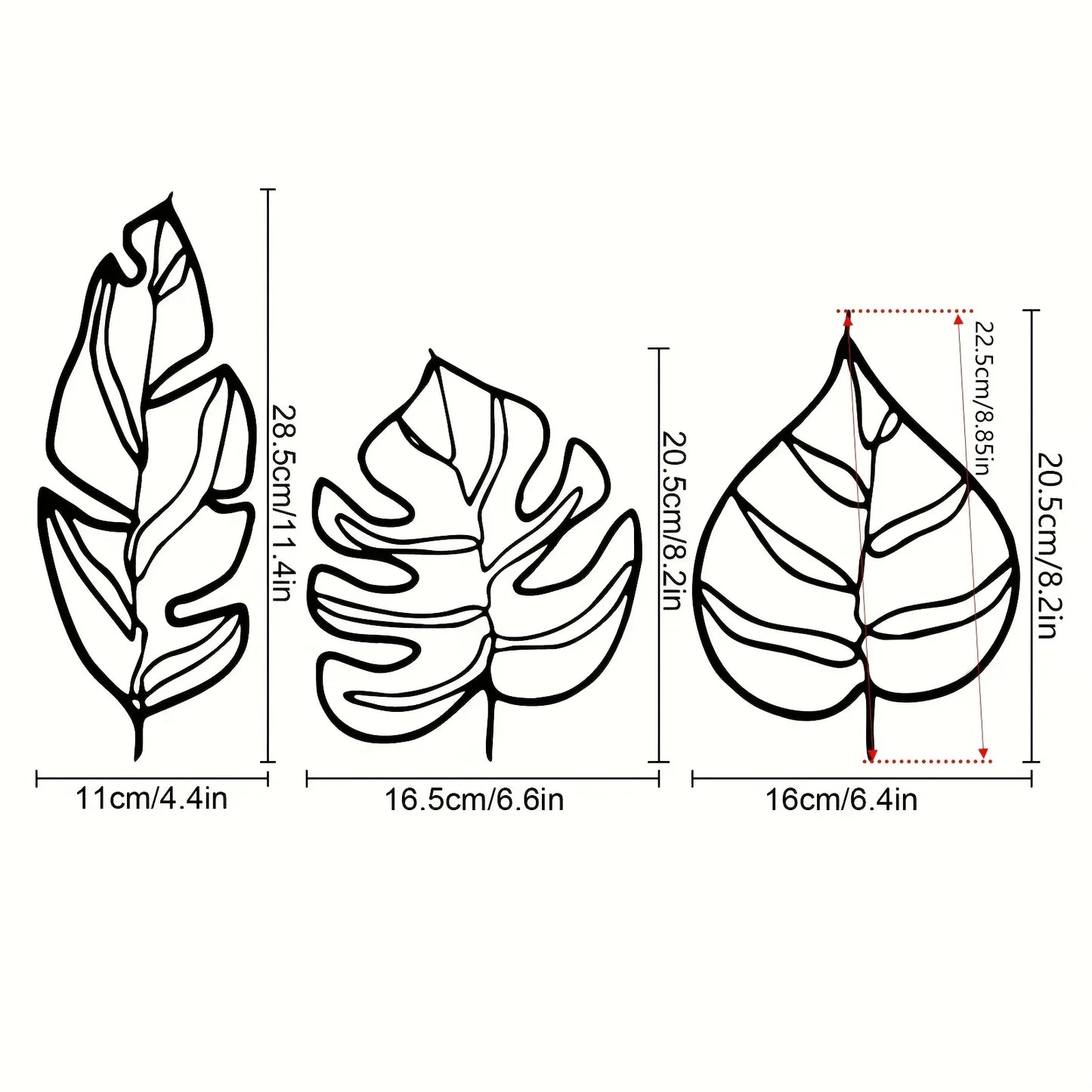 Skorter | Botanical Leaves Metal Wall Decoration