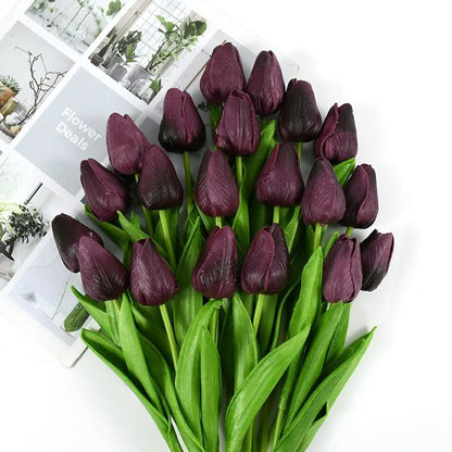 Skorter | Artificial Tulip Bouquet with Realistic Lifelike Flowers