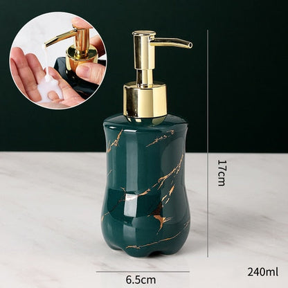 Skorter | Elegant solid marble soap dispenser for the bathroom