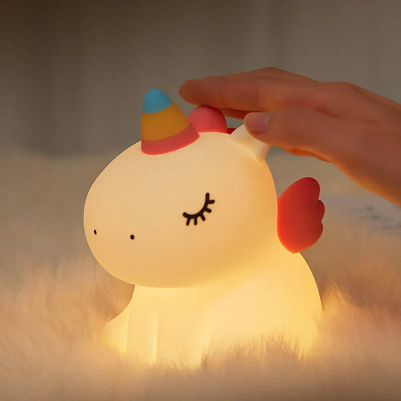 Skorter | Unicorn LED Night Light - USB Rechargeable Silicone Lamp