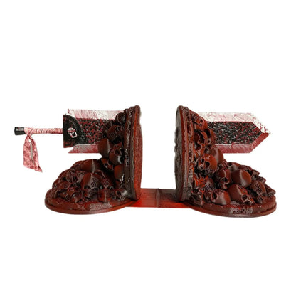 Skorter | Berserk Bookends Furious Bookends Dragon Hunter Resin Craft Study Art Decorative Ornament Home Desk Bookshelf T4z7