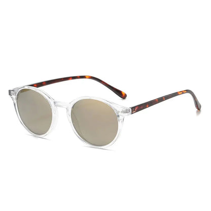 Skorter | Retro Round Polarized Sunglasses Classic Leopard Frame UV400 Fashion Driving Goggles for Men & Women