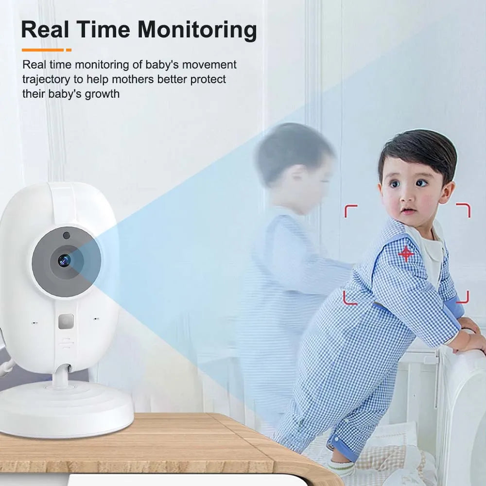 Skorter | 3.5-Inch Video Baby Monitor with Night Vision, Temperature Display and Two-Way Audio