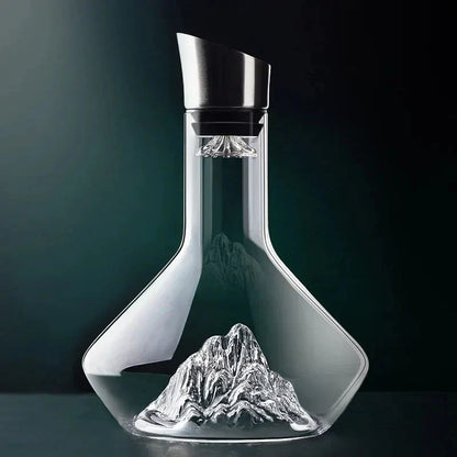 Skorter | 1500ml Iceberg Decanter Creative lead-free crystal material luxury high-quality home red wine wine distributor decanter wine jug