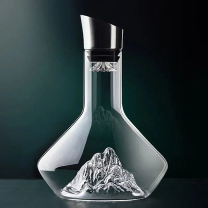 Skorter | 1500ml Iceberg Decanter Creative Lead-Free Crystal Material Luxury High-Quality Home Red Wine Distributor Decanter Wine Jug