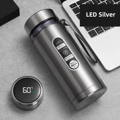 Skorter | 800ml-1L Stainless Steel Thermos – Portable Vacuum Flask with LED Temperature Display