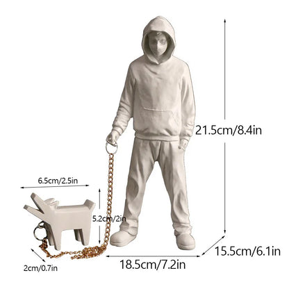 Skorter | Artify Banksy sculpture collection | Flower thrower & balloon girl | Pop art figures | Modern office & home decoration