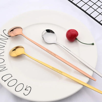 Skorter | Golden 6-piece Long Handle Spoon Set