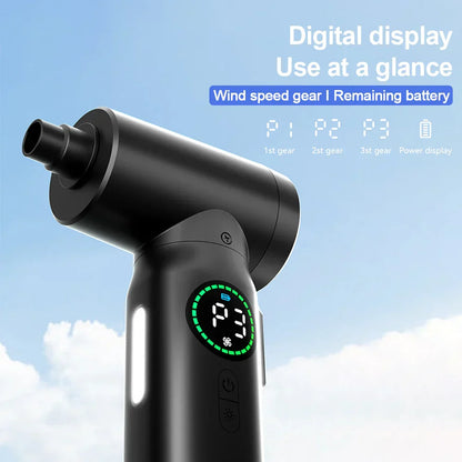 Skorter | 2-in-1 Portable Vacuum Cleaner and Blower with Compressed Air and LED Light (7500mAh)