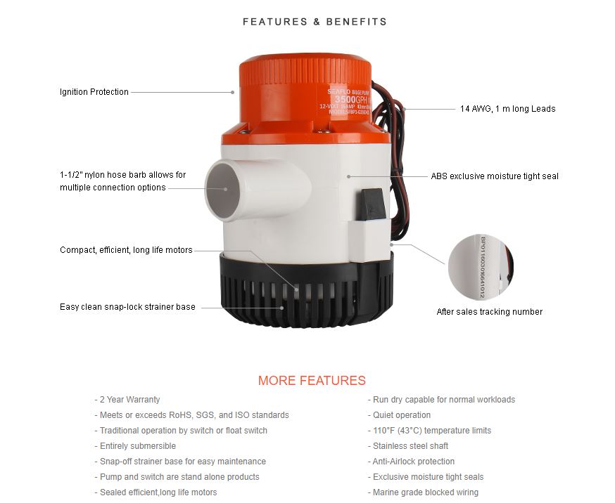 Skorter | Bilge Pump 24V